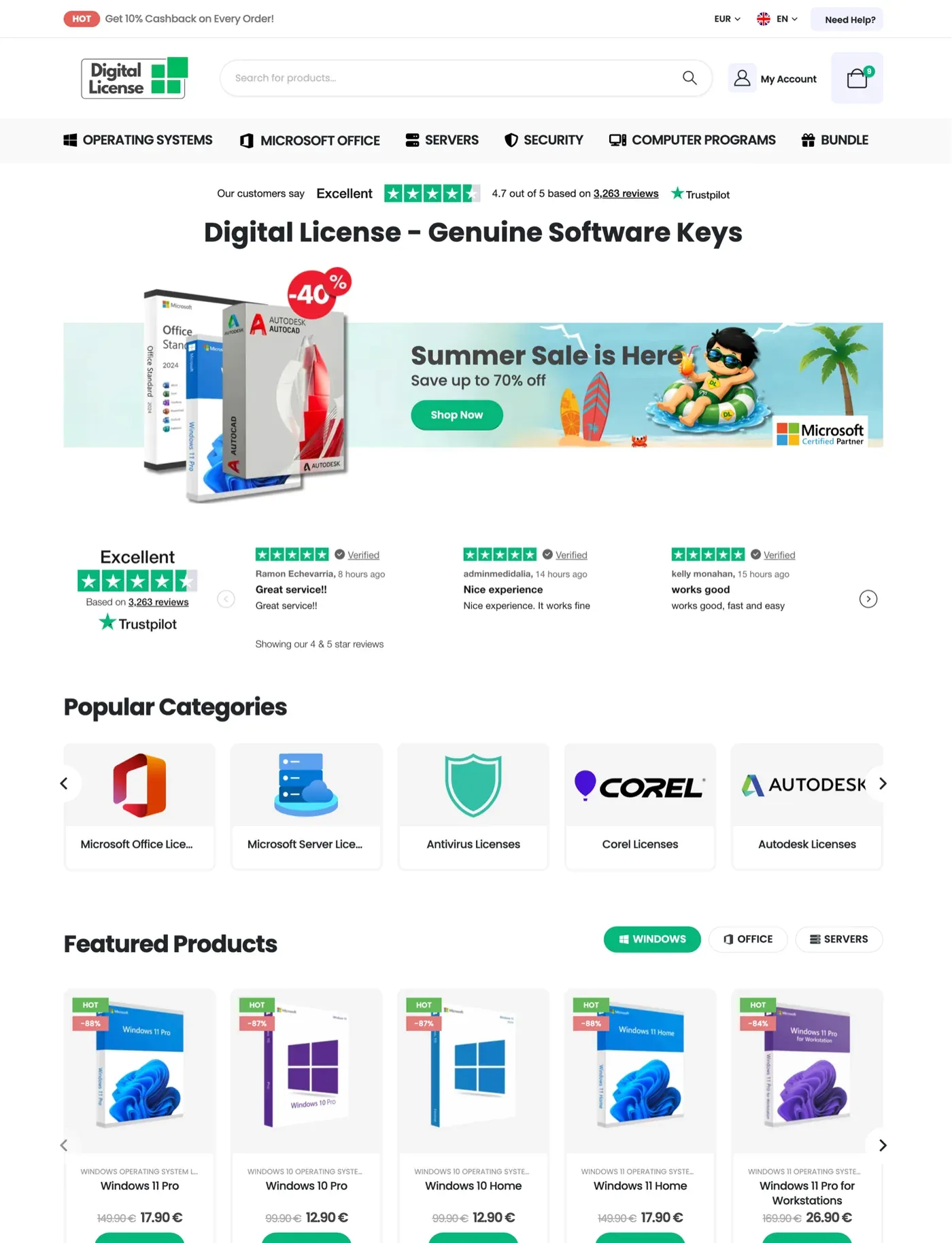 E-commerce - Digital License